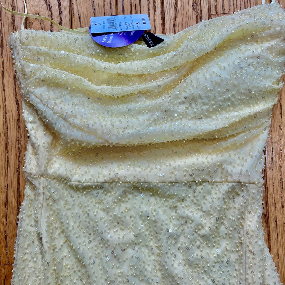 Windsor PROM soft yellow long dress